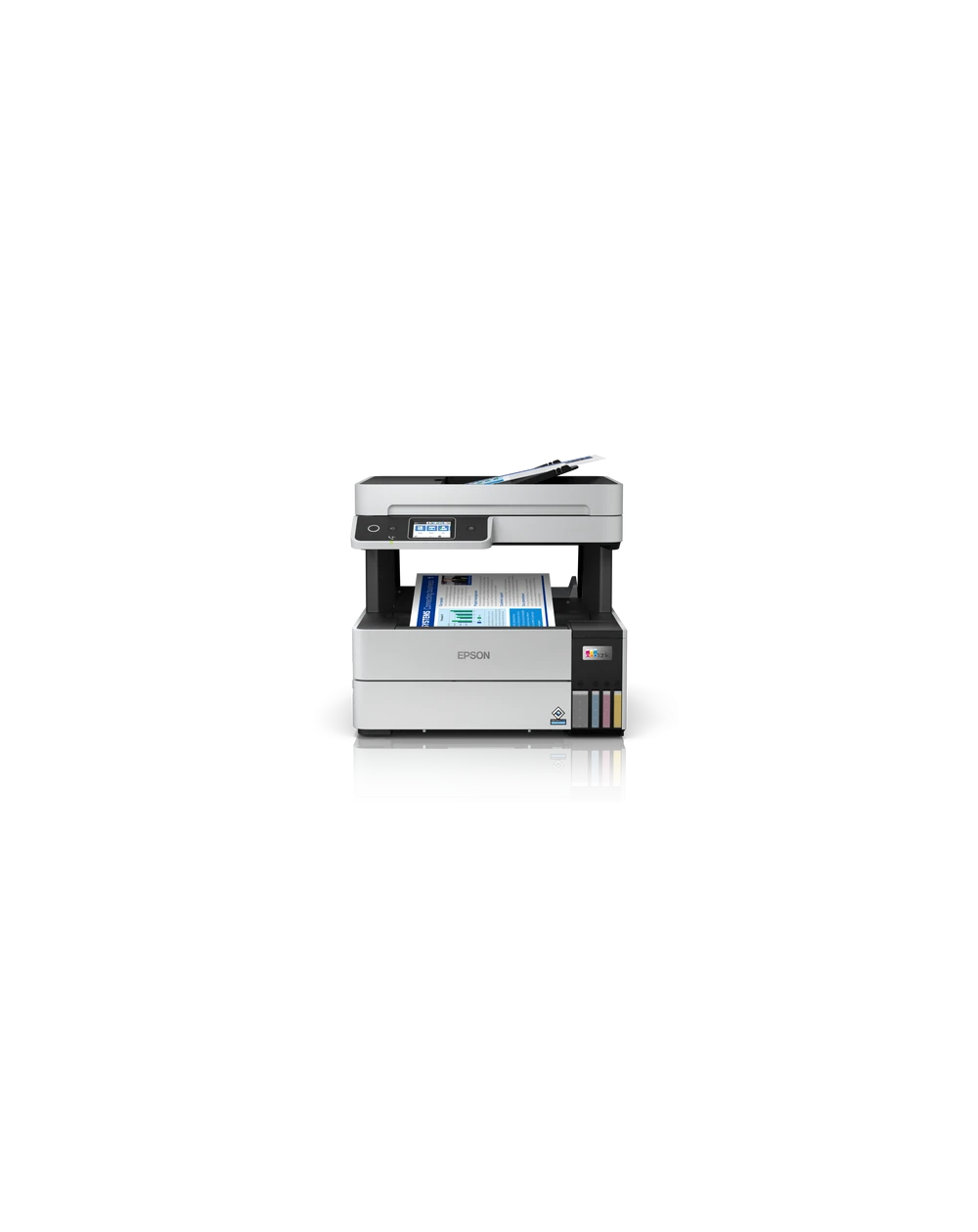 L'Imprimante Epson EcoTank L6490 est une imprimante multifonction à réservoirs rechargeables, offrant des impressions de haute qualité et une efficacité économique pour les entreprises.